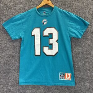 Miami Dolphins T-shirt Men's Medium Dan Marino Hall Of Fame Short Sleeve Jersey